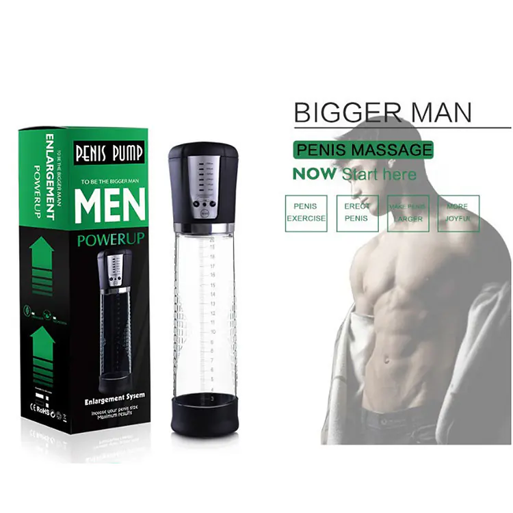 My Pleasure Power UP Electric Penis Pump USB Rechargeable Vacuum Enlarger for Men - Master