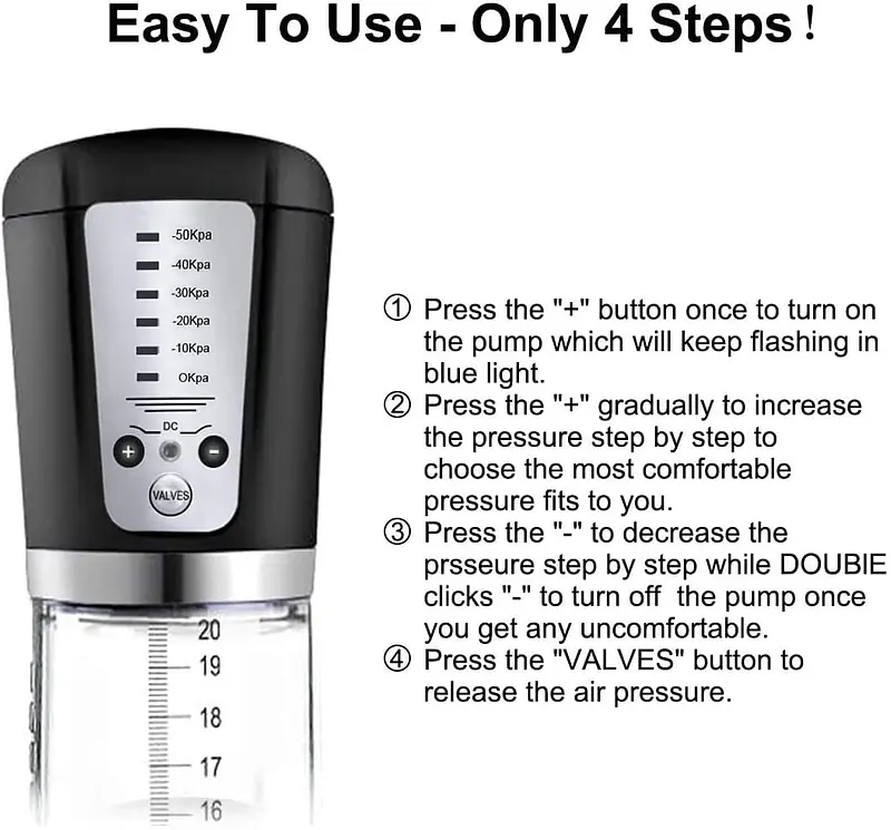 My Pleasure Power UP Electric Penis Pump USB Rechargeable Vacuum Enlarger for Men - Master