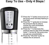 My Pleasure Power UP Electric Penis Pump USB Rechargeable Vacuum Enlarger for Men - Master