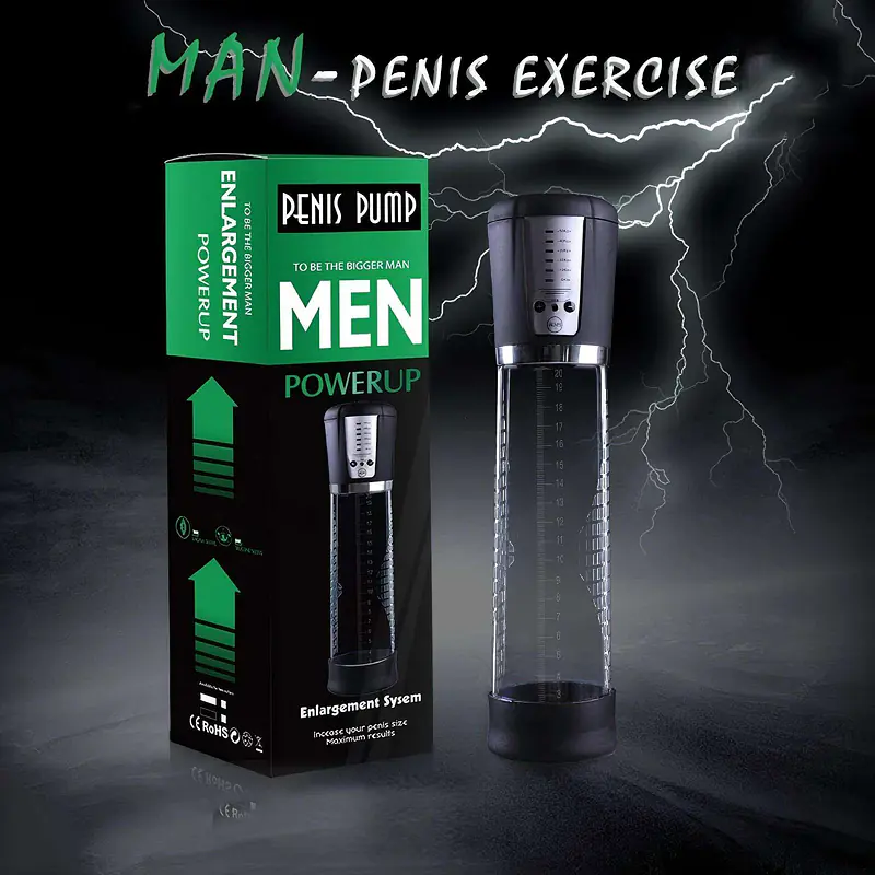 My Pleasure Power UP Electric Penis Pump USB Rechargeable Vacuum Enlarger for Men - Master