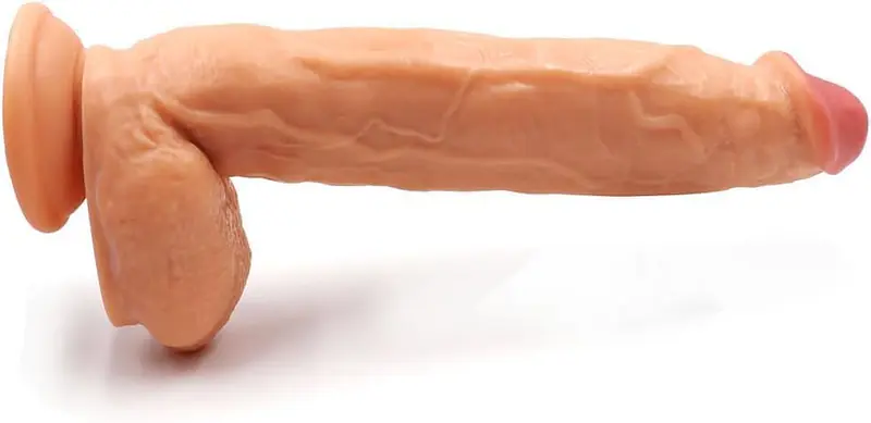 Pleasure Max 12 Inch Realistic Dildo - Colour: Skin
