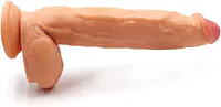 Pleasure Max 12 Inch Realistic Dildo - Colour: Skin