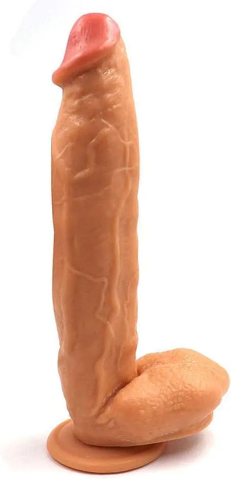 Pleasure Max 12 Inch Realistic Dildo - Colour: Skin