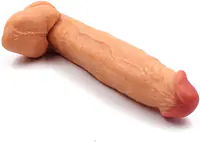 Pleasure Max 12 Inch Realistic Dildo - Colour: Skin