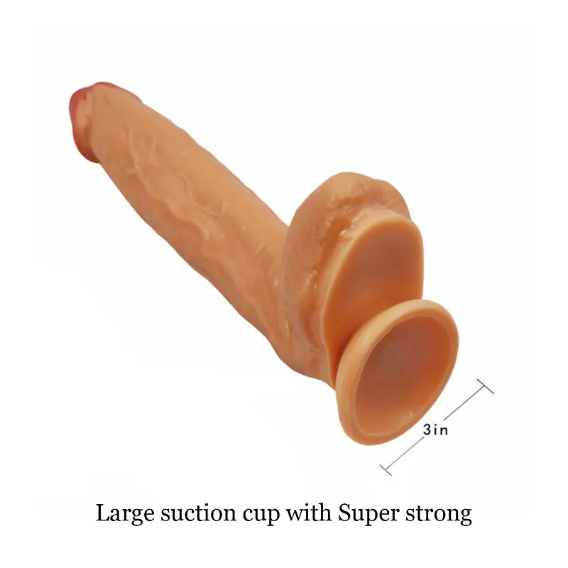 Pleasure Max 12 Inch Realistic Dildo - Colour: Skin