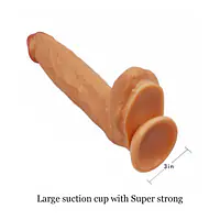 Pleasure Max 12 Inch Realistic Dildo - Colour: Skin