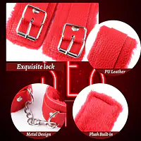Premium 10-Piece BDSM Kit for Couples with Bed Restraints, Handcuffs, Nipple Clips and Bondage Accessories - Master