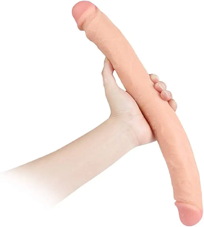12 Inch Realistic Double Ended Flexible Dildo with Veins - Master