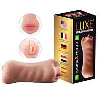 Luxe 2-in-1 Vagina & Mouth Pleasure Stroker - Master