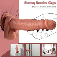 9 Inch Remote Controlled Squirting and Vibrating Dildo with Heating Function - Master