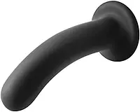 Black Silicone Butt Plug with Suction Cup Base - Master