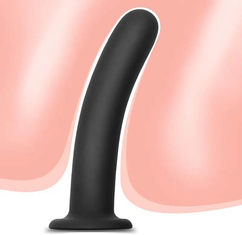Black Silicone Butt Plug with Suction Cup Base - Master