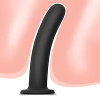 Black Silicone Butt Plug with Suction Cup Base - Master