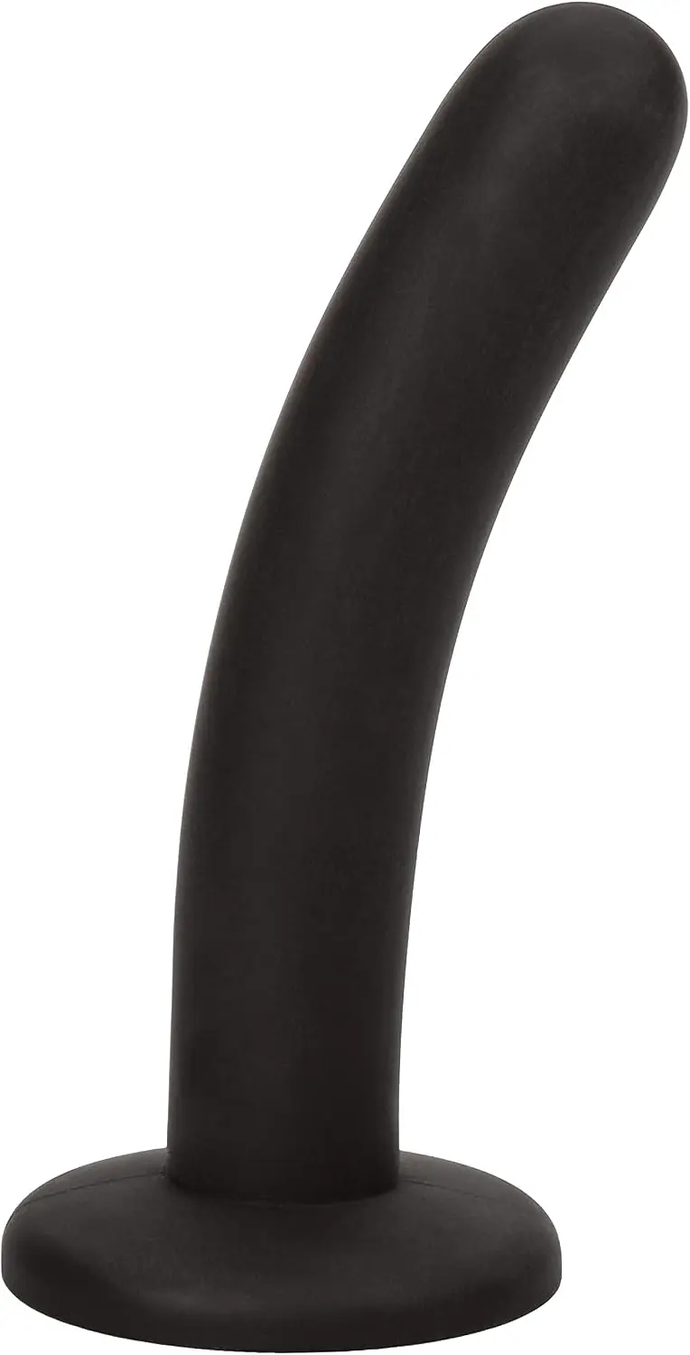 Black Silicone Butt Plug with Suction Cup Base - Master