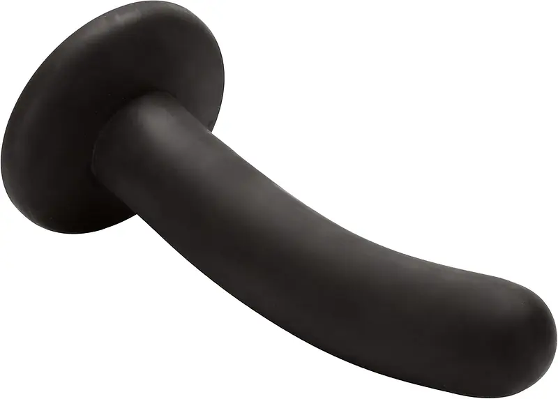 Black Silicone Butt Plug with Suction Cup Base - Master