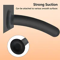 Black Silicone Butt Plug with Suction Cup Base - Master