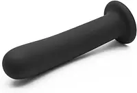 Black Silicone Butt Plug with Suction Cup Base - Master
