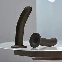 Black Silicone Butt Plug with Suction Cup Base - Master