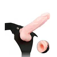 MyPleasure Adjustable Hollow Strap-On Dildo with Adjustable Harness Belt - Master