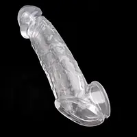 Transparent Silicone Penis Extender Sleeve for Enhanced Length & Girth - Master