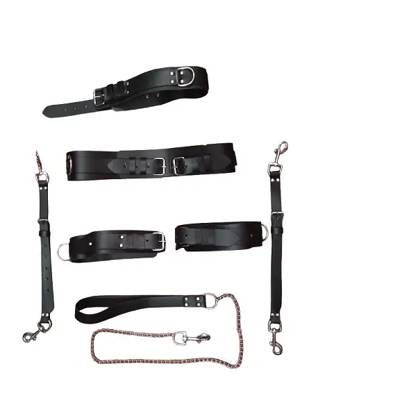 Premium Unisex 8-Piece Adjustable Body Harness Set with Collar, Leash & Innerwear - Master