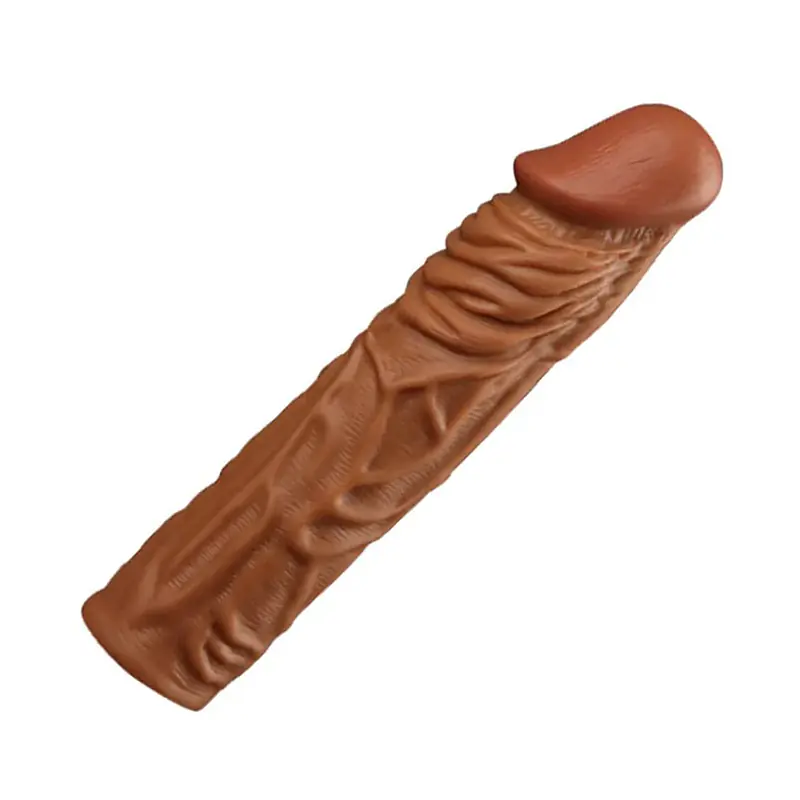 TitanX 8 Inch Penis Extender Sleeve with Realistic Texture - Master