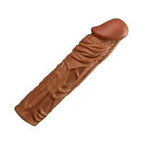 TitanX 8 Inch Penis Extender Sleeve with Realistic Texture - Master
