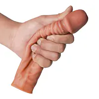 TitanX 8 Inch Penis Extender Sleeve with Realistic Texture - Master
