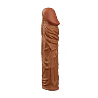TitanX 8 Inch Penis Extender Sleeve with Realistic Texture - Master