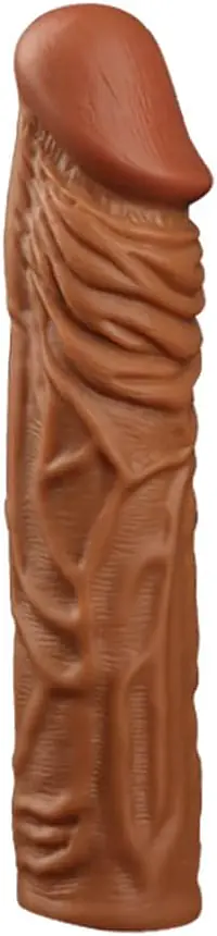 TitanX 8 Inch Penis Extender Sleeve with Realistic Texture - Master