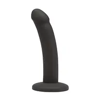 Black Silicone Butt Plug with Suction Cup Base - Master