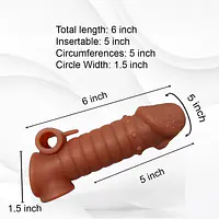 MyPleasure Textured Vibrating Penis Extender Sleeve for Men - Master