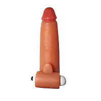 MyPleasure Real Touch Vibrating Penis Extender Sleeve - Master
