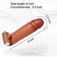 MyPleasure Real Touch Vibrating Penis Extender Sleeve - Master