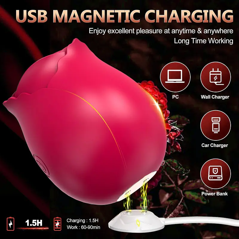 Rose Nipple and Clitoris Sucker With Wireless Charging - Master