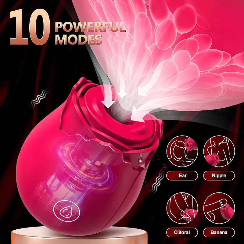 Rose Nipple and Clitoris Sucker With Wireless Charging - Master