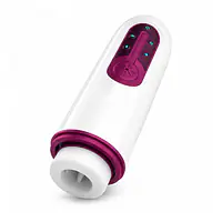 Stretch Pro Heat Automatic Thrusting & Sucking Masturbator with 12 Modes & Voice - Master