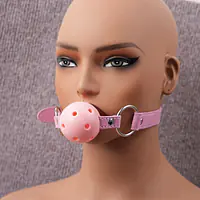 Adjustable Plastic Ball Gag with Strap Assorted Colours Red, Black & Pink - Master