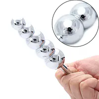 Titan 5-Bead 6-Inch XL Stainless Steel Anal Butt Plug - Master