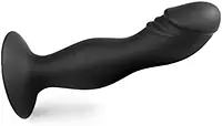 RealTouch 6 Inch Penis Shape Silicone Butt Plug - Master
