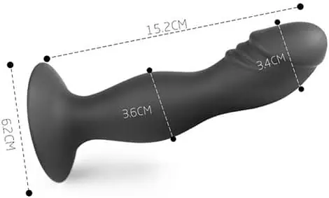 RealTouch 6 Inch Penis Shape Silicone Butt Plug - Master