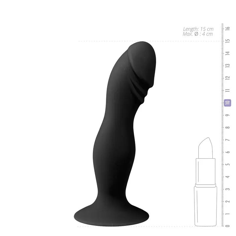 RealTouch 6 Inch Penis Shape Silicone Butt Plug - Master