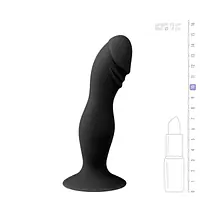 RealTouch 6 Inch Penis Shape Silicone Butt Plug - Master