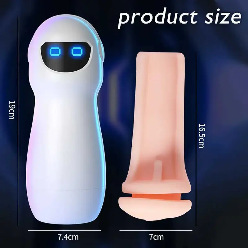 RoboEyes 6 Inch Dotted Masturbator - Master