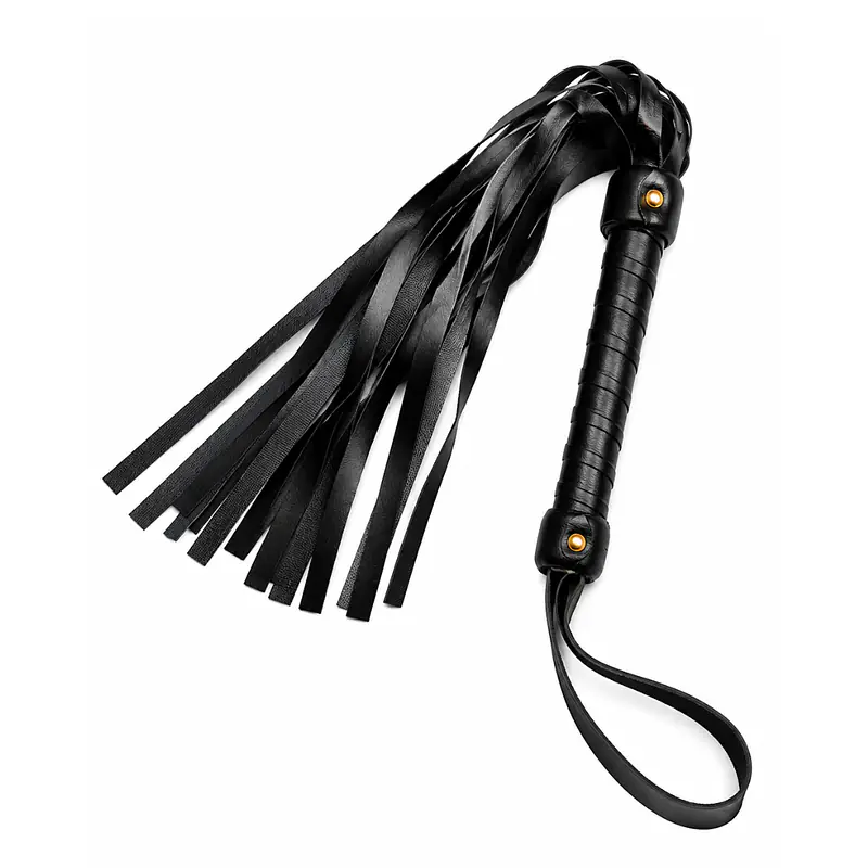 Black Eclipse Cuffs, Flogger & Eye Mask BDSM Kit - Master