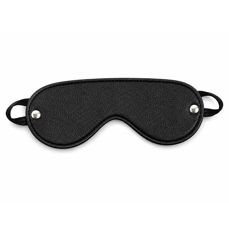Black Eclipse Cuffs, Flogger & Eye Mask BDSM Kit - Master