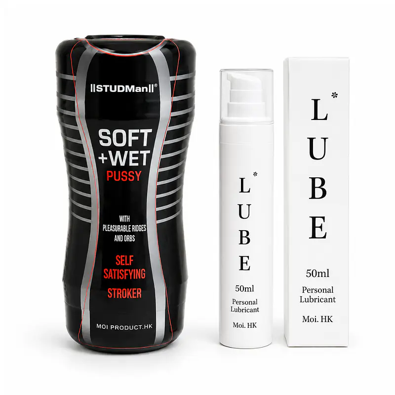 StudMan Masturbator + 50ml Personal Lubricant Combo - Master