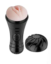 7-Mode Vibrating Fleshlight with Remote & 50ml Lube Combo for Men - Master