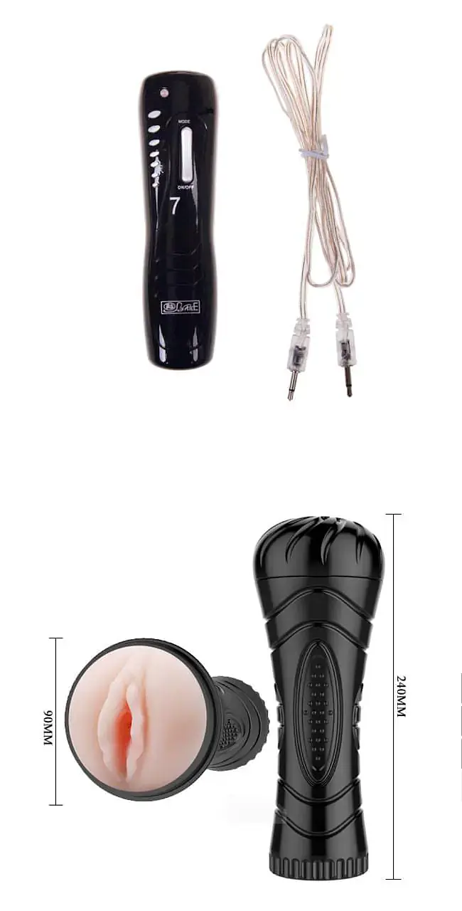 7-Mode Vibrating Fleshlight with Remote & 50ml Lube Combo for Men - Master