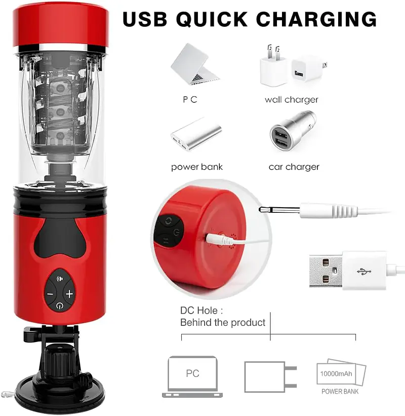 MAIG Cyclone Voice Pro Automatic Thrusting, Rotating & Vibrating Stroker with Hands-Free Stand - Master